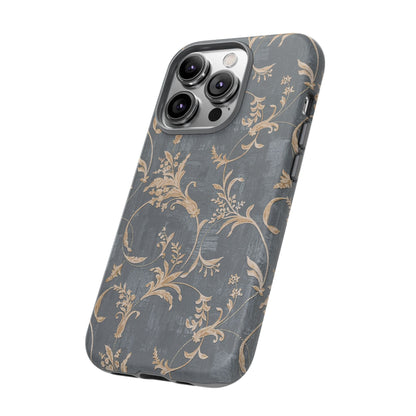 Old-Fashioned Flower Phone Case – Aesthetic Protective Cover for iPhone & Samsung - JGUS