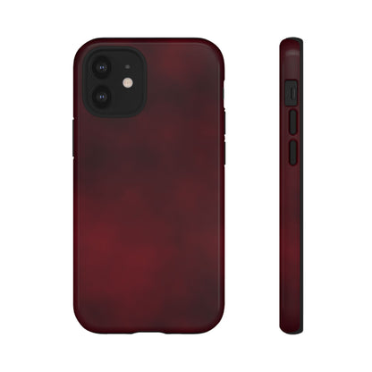 Vintage Burgundy Cherry Phone Case – Elegant Floral Design for iPhone 17 & Samsung Galaxy | Tough Protective Cover - JGUS
