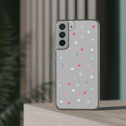 Star Pattern Clear Phone Case – Stylish & Durable Protection for Your Phone