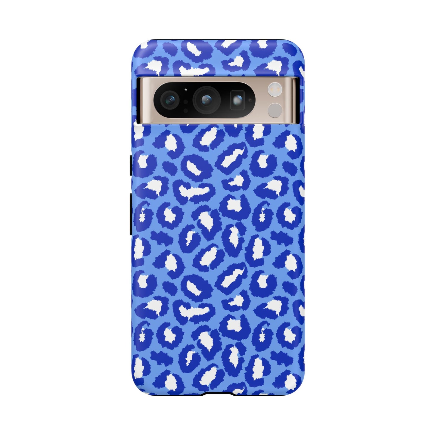 Leopard Vibes - Blue Edition Phone Case for iPhone & Samsung - Stylish & Durable Animal Print Case - JGUS