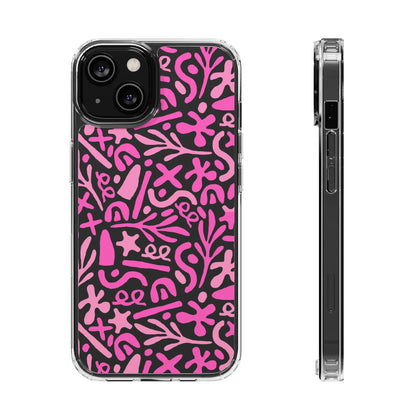 Abstract Vibes Clear Phone Case