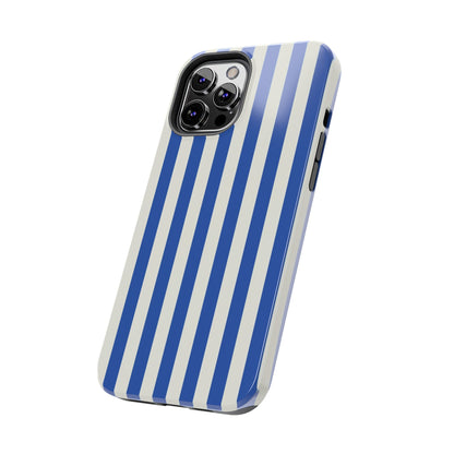 Blue White Striped Phone Case