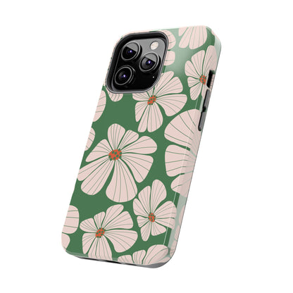 Retro Floral Abstract Phone Case – Vintage 70s & 80s Aesthetic for iPhone & Samsung