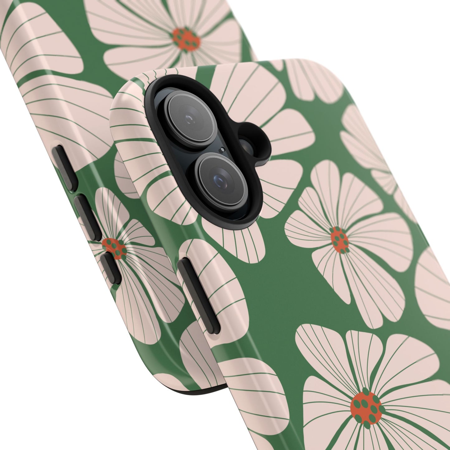 Retro Floral Abstract Phone Case – Vintage 70s & 80s Aesthetic for iPhone & Samsung