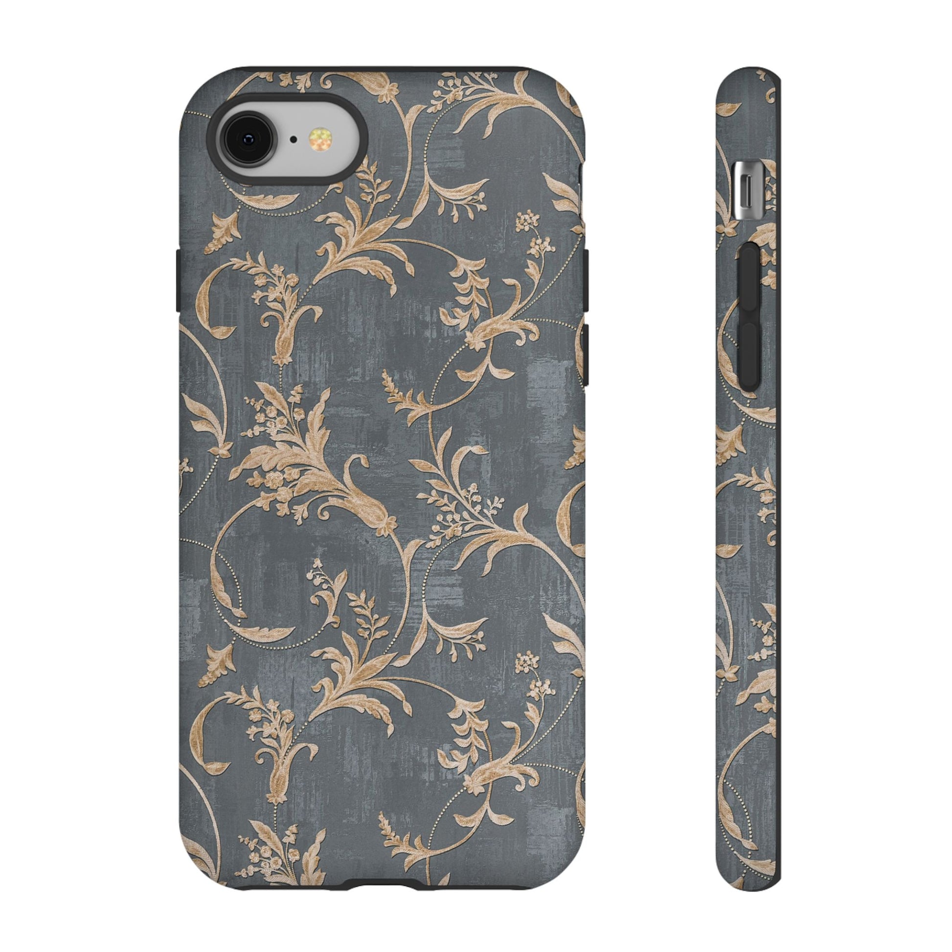 Old-Fashioned Flower Phone Case – Aesthetic Protective Cover for iPhone & Samsung - JGUS