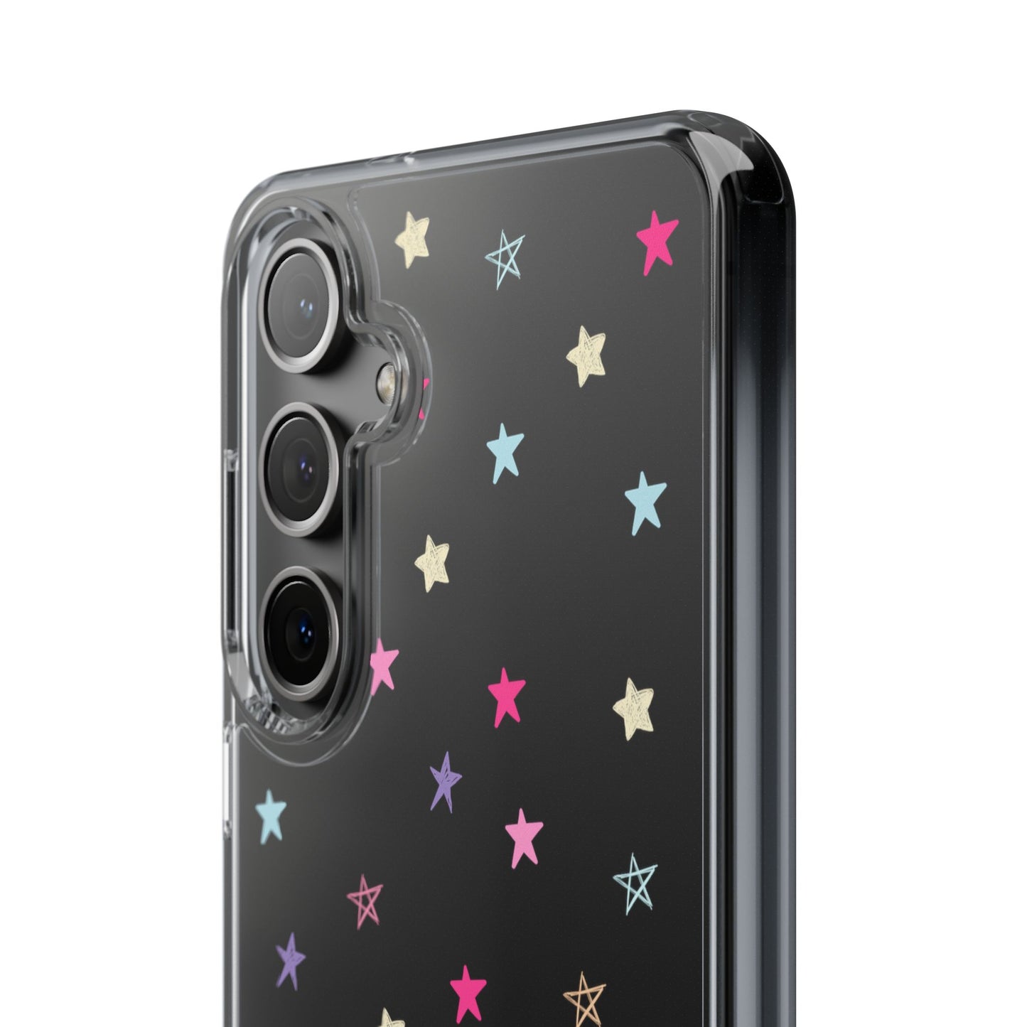 Star Pattern Clear Phone Case
