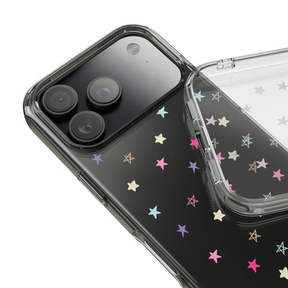 Star Pattern Clear Phone Case