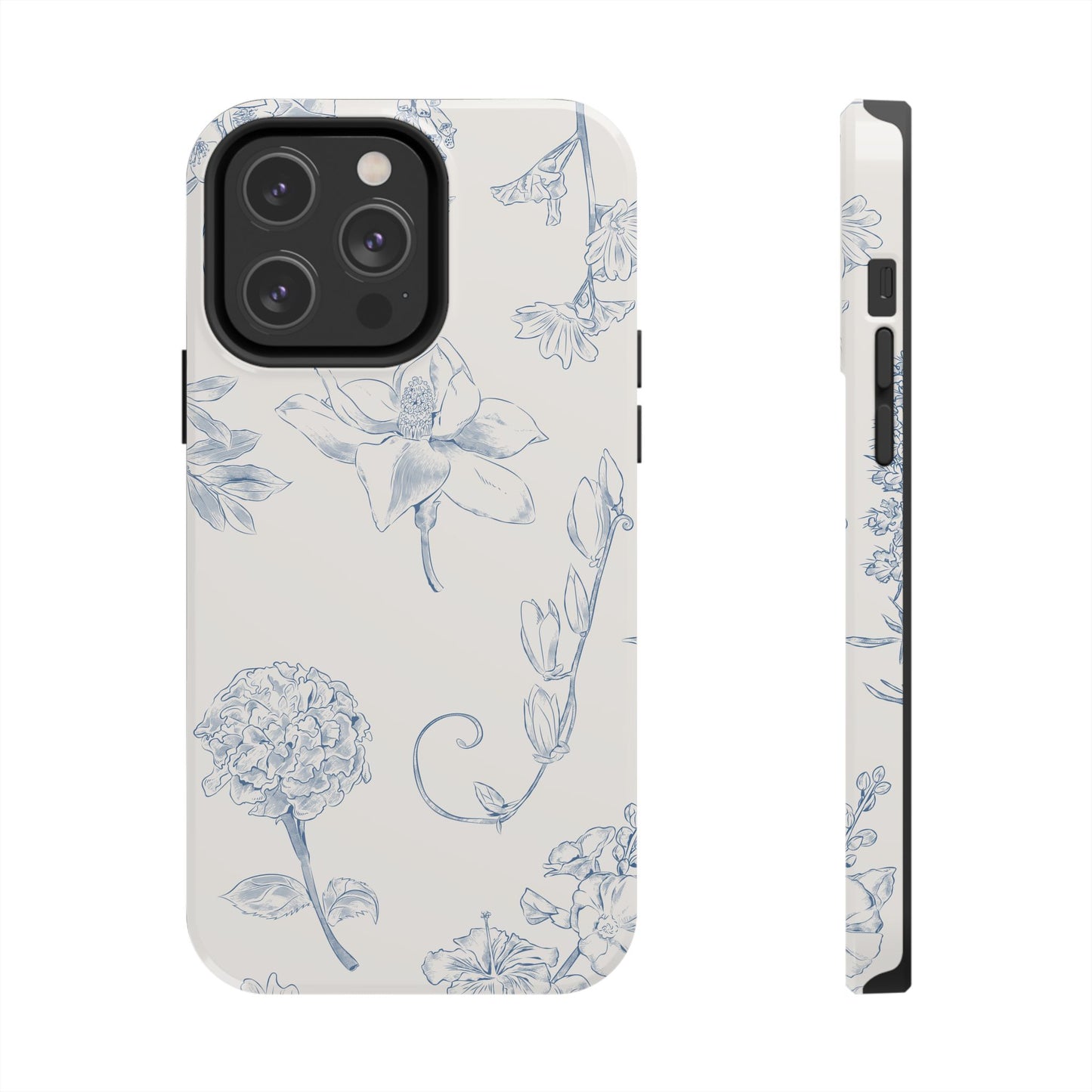 Jasmine Sketch Phone Case – Artistic Design, Slim, Durable & MagSafe Compatible