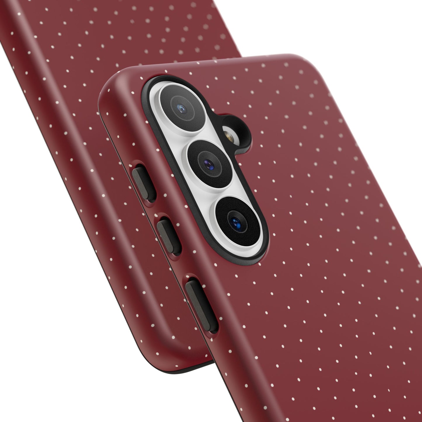 Burgundy  & White Dots Case - JGUS