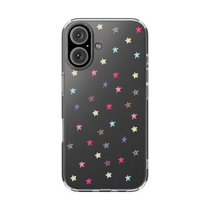 Star Pattern Clear Phone Case – Stylish & Durable Protection for Your Phone