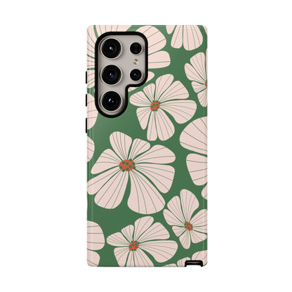 Retro Floral Abstract Phone Case – Vintage 70s & 80s Aesthetic for iPhone & Samsung - JGUS