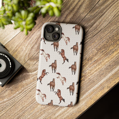 Wild Mustang Horse Pattern Phone Case – Stylish, Protective & Eco-Friendly - JGUS
