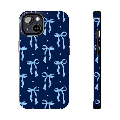Bows and Blues Phone Case – Cute & Durable Bow Print Case for iPhone & Samsung