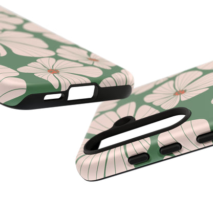 Retro Floral Abstract Phone Case – Vintage 70s & 80s Aesthetic for iPhone & Samsung - JGUS