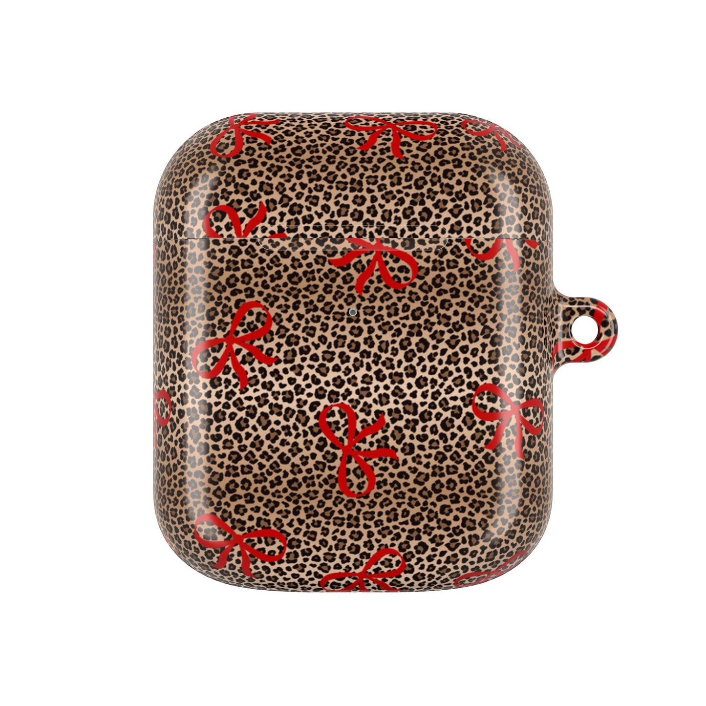 Bold Bow Leopard Shockproof & Scratch-Resistant AirPods Case – Wireless Charging Compatible