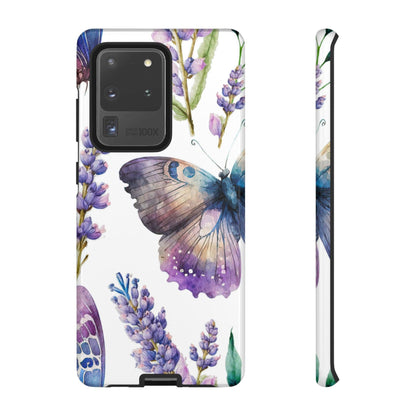 Lavender Butterfly Protective Phone Case