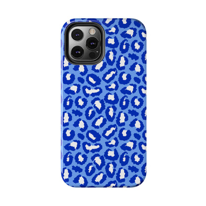 Leopard Vibes - Blue Edition Phone Case for iPhone & Samsung - Stylish & Durable Animal Print Case