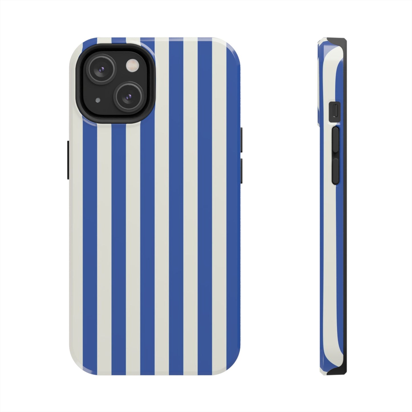 Blue White Striped Phone Case