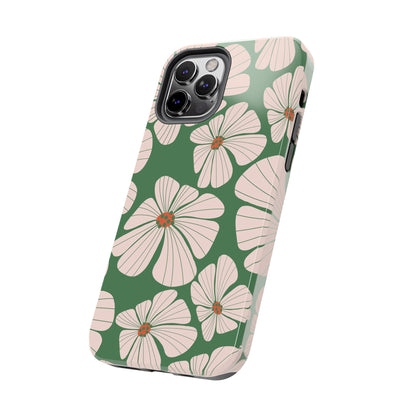 Retro Floral Abstract Phone Case – Vintage 70s & 80s Aesthetic for iPhone & Samsung