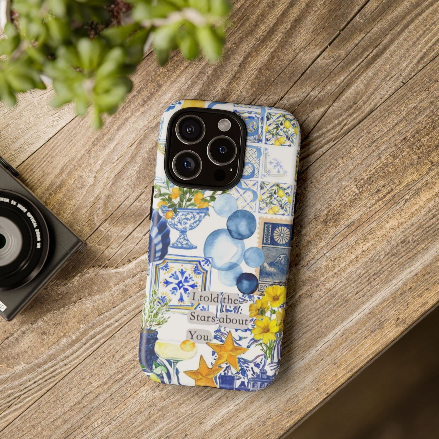 Lemon summertime collage Phone Case