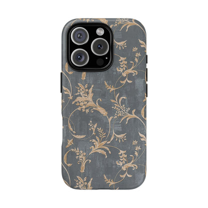 Old-Fashioned Flower Phone Case – Aesthetic Protective Cover for iPhone & Samsung - JGUS