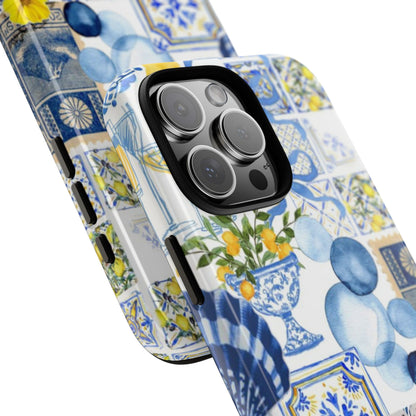 Lemon summertime collage Phone Case