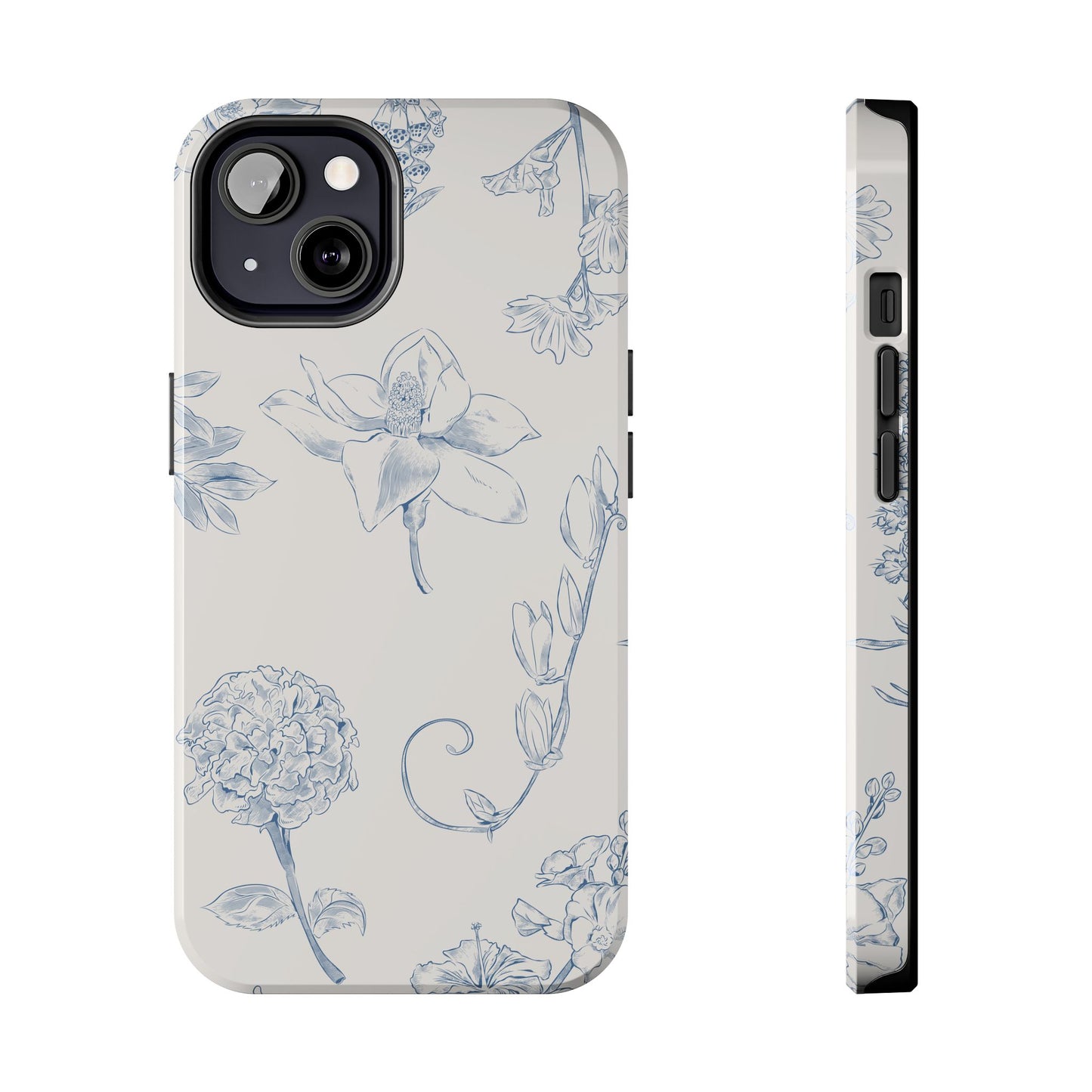 Jasmine Sketch Phone Case – Artistic Design, Slim, Durable & MagSafe Compatible
