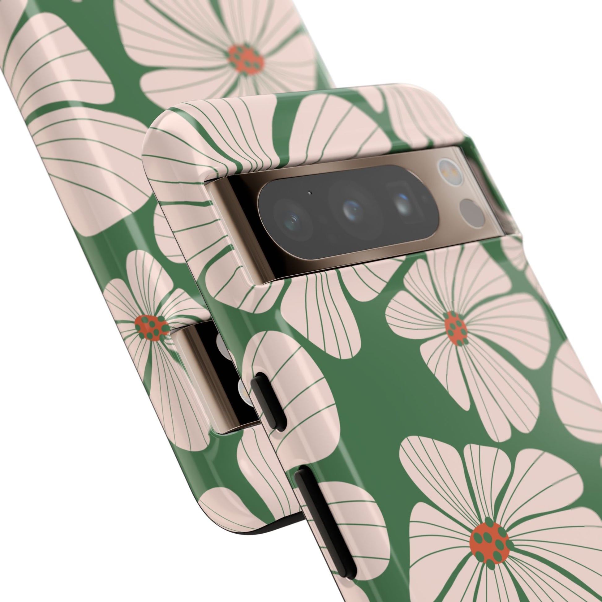 Retro Floral Abstract Phone Case – Vintage 70s & 80s Aesthetic for iPhone & Samsung - JGUS