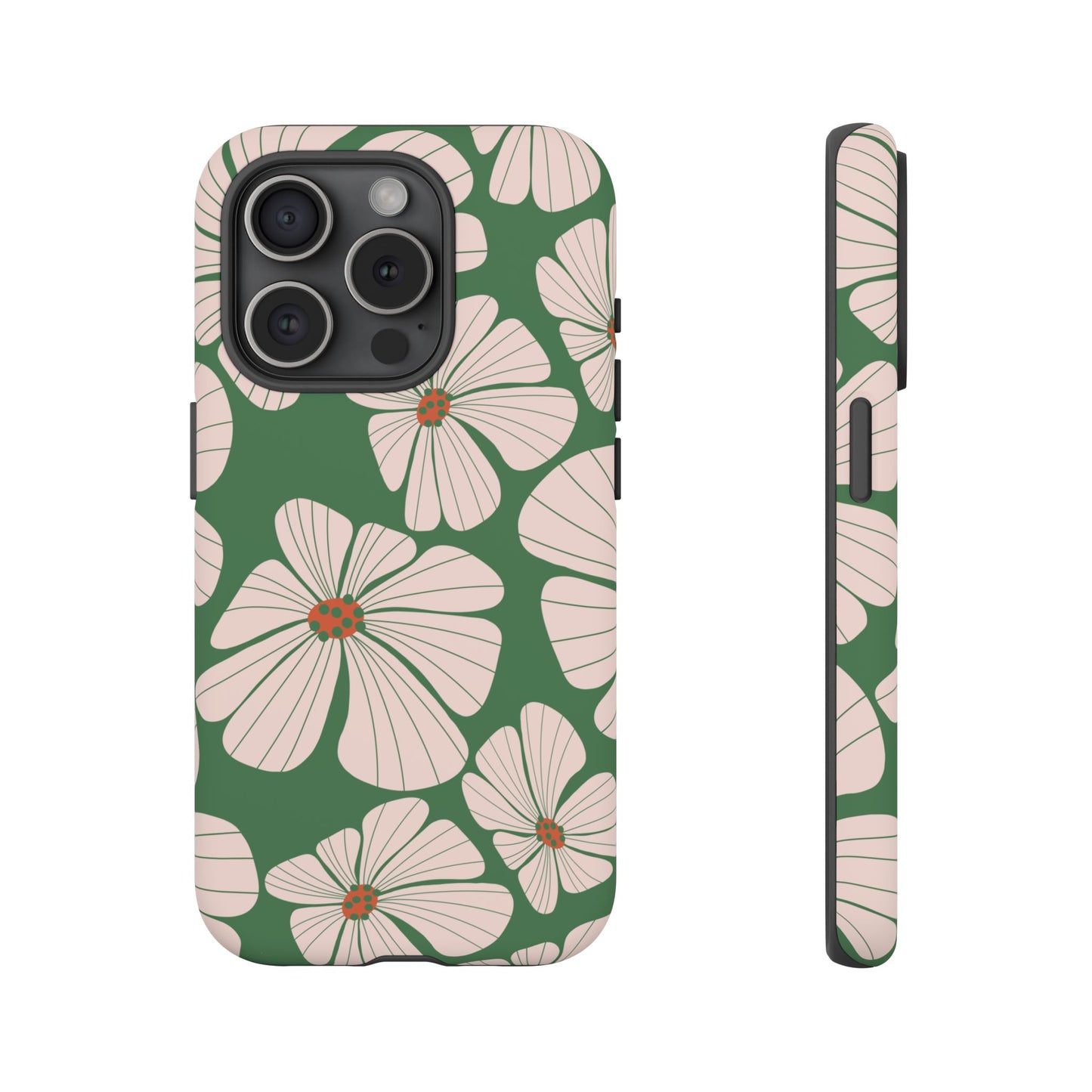 Retro Floral Abstract Phone Case – Vintage 70s & 80s Aesthetic for iPhone & Samsung - JGUS