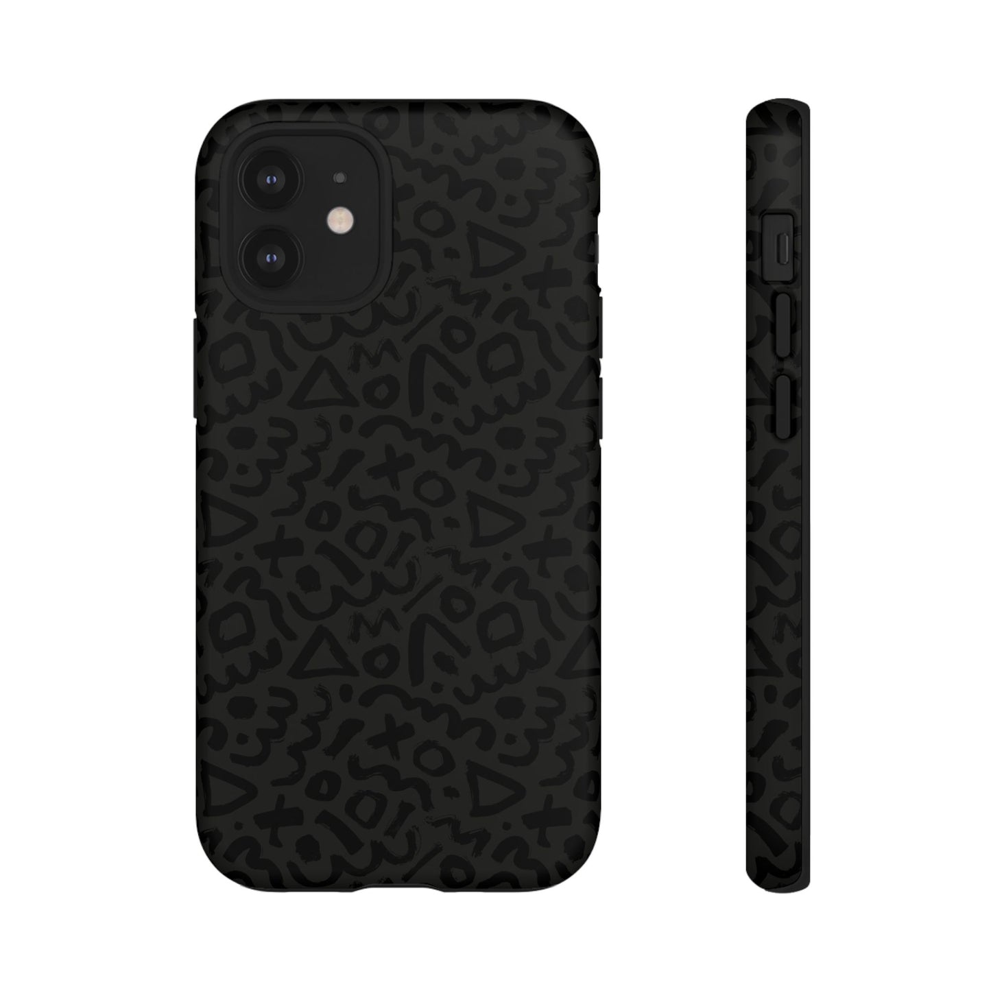Retro Geometric Vibes Phone Case – 80s 90s Vintage Abstract Pattern for iPhone & Samsung - JGUS