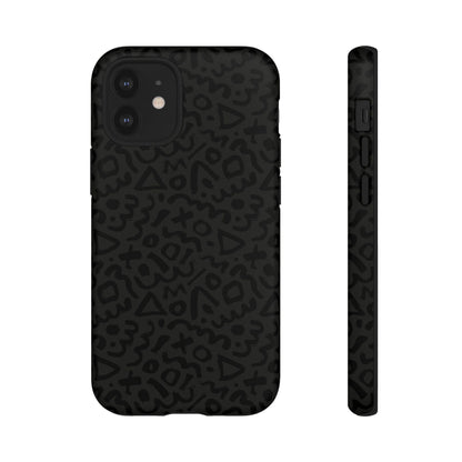 Retro Geometric Vibes Phone Case – 80s 90s Vintage Abstract Pattern for iPhone & Samsung - JGUS