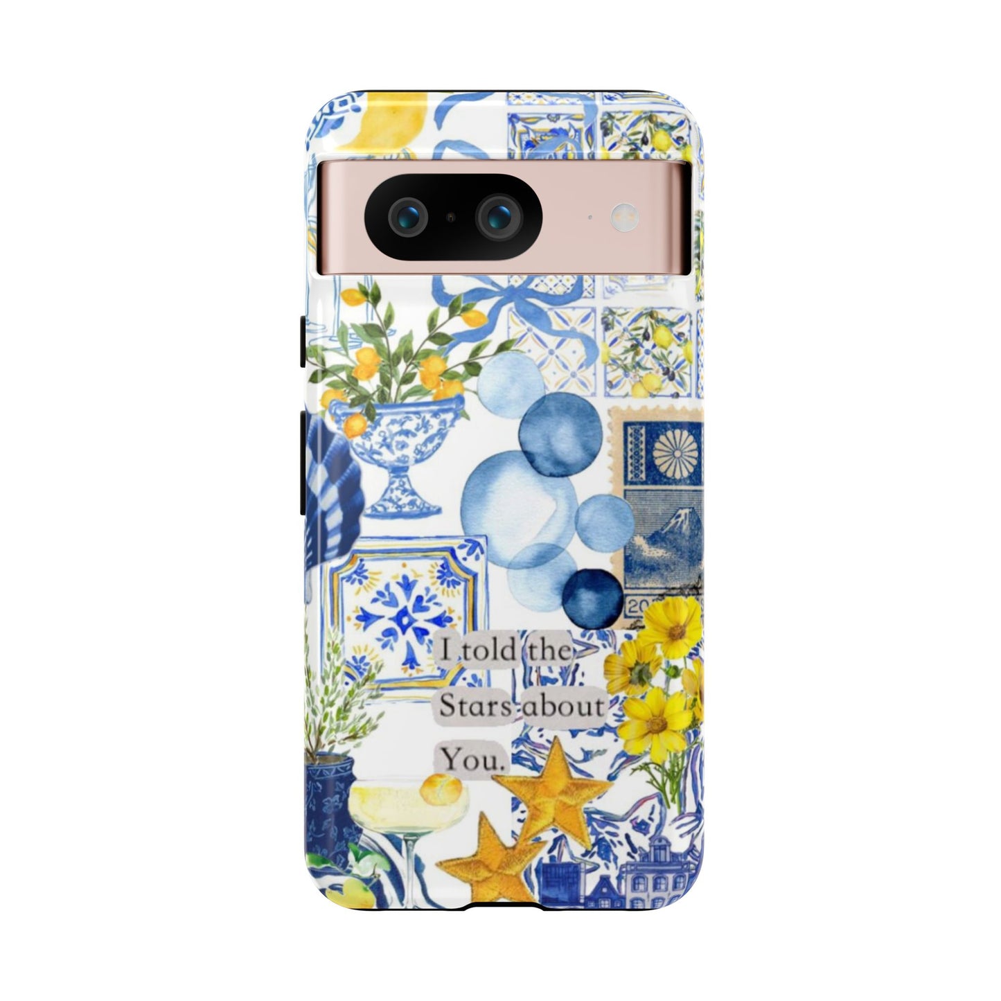 Lemon summertime collage Phone Case