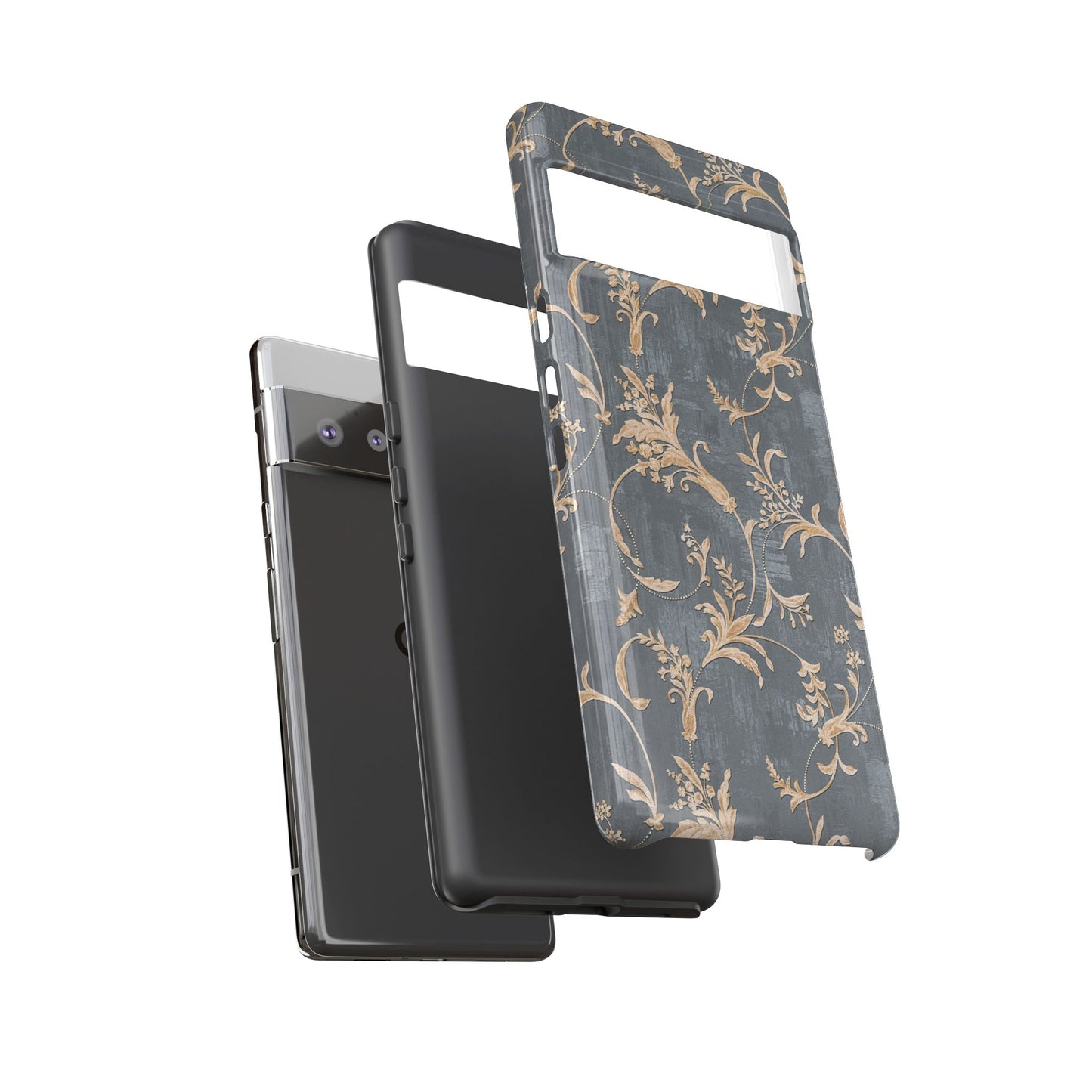 Old-Fashioned Flower Phone Case – Aesthetic Protective Cover for iPhone & Samsung - JGUS