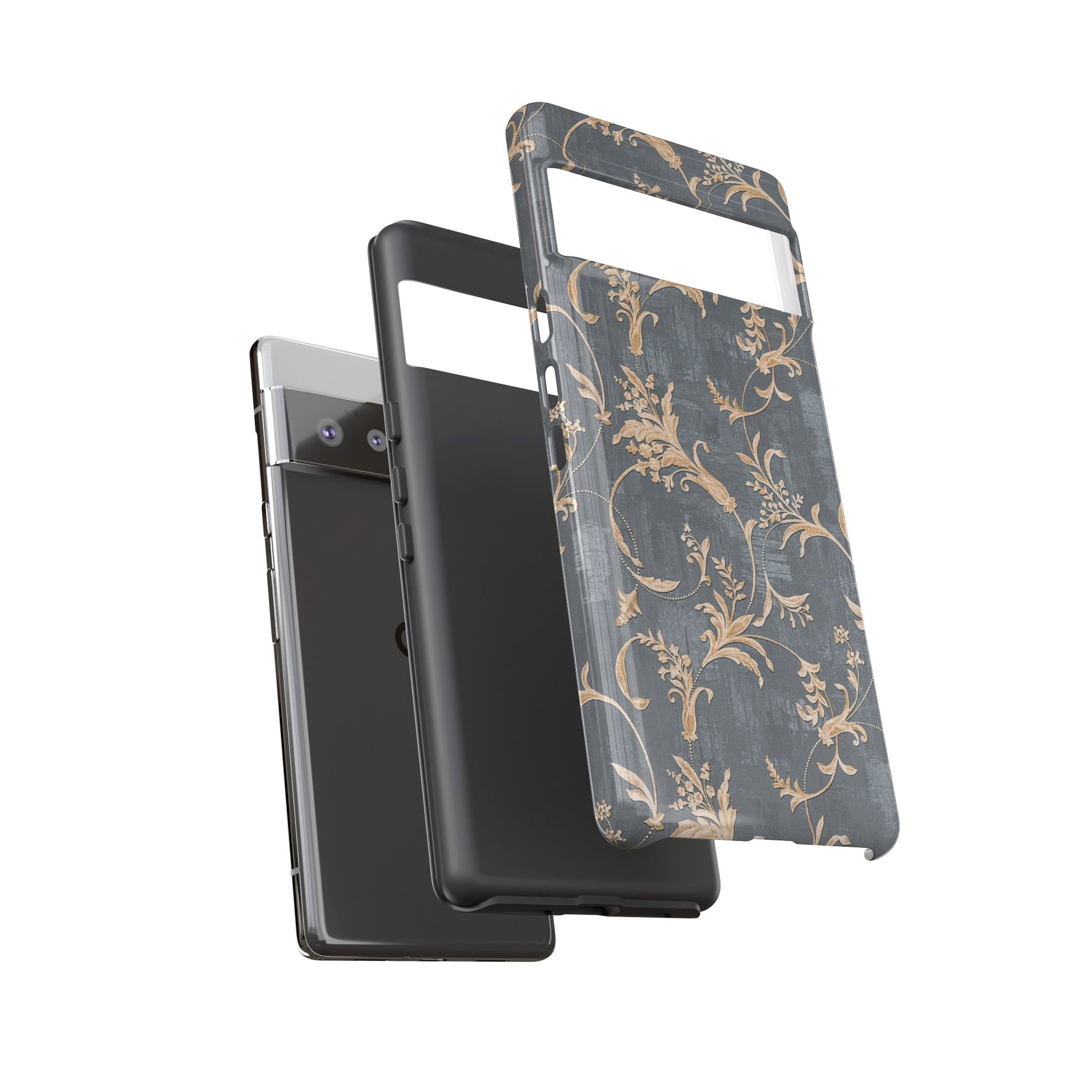 Old-Fashioned Flower Phone Case – Aesthetic Protective Cover for iPhone & Samsung - JGUS