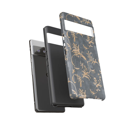 Old-Fashioned Flower Phone Case – Aesthetic Protective Cover for iPhone & Samsung - JGUS