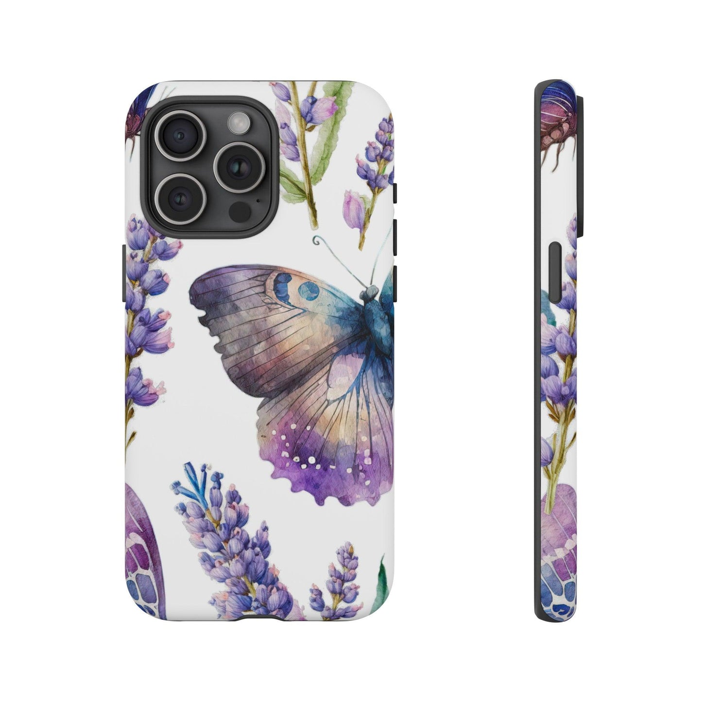 Lavender Butterfly Protective Phone Case