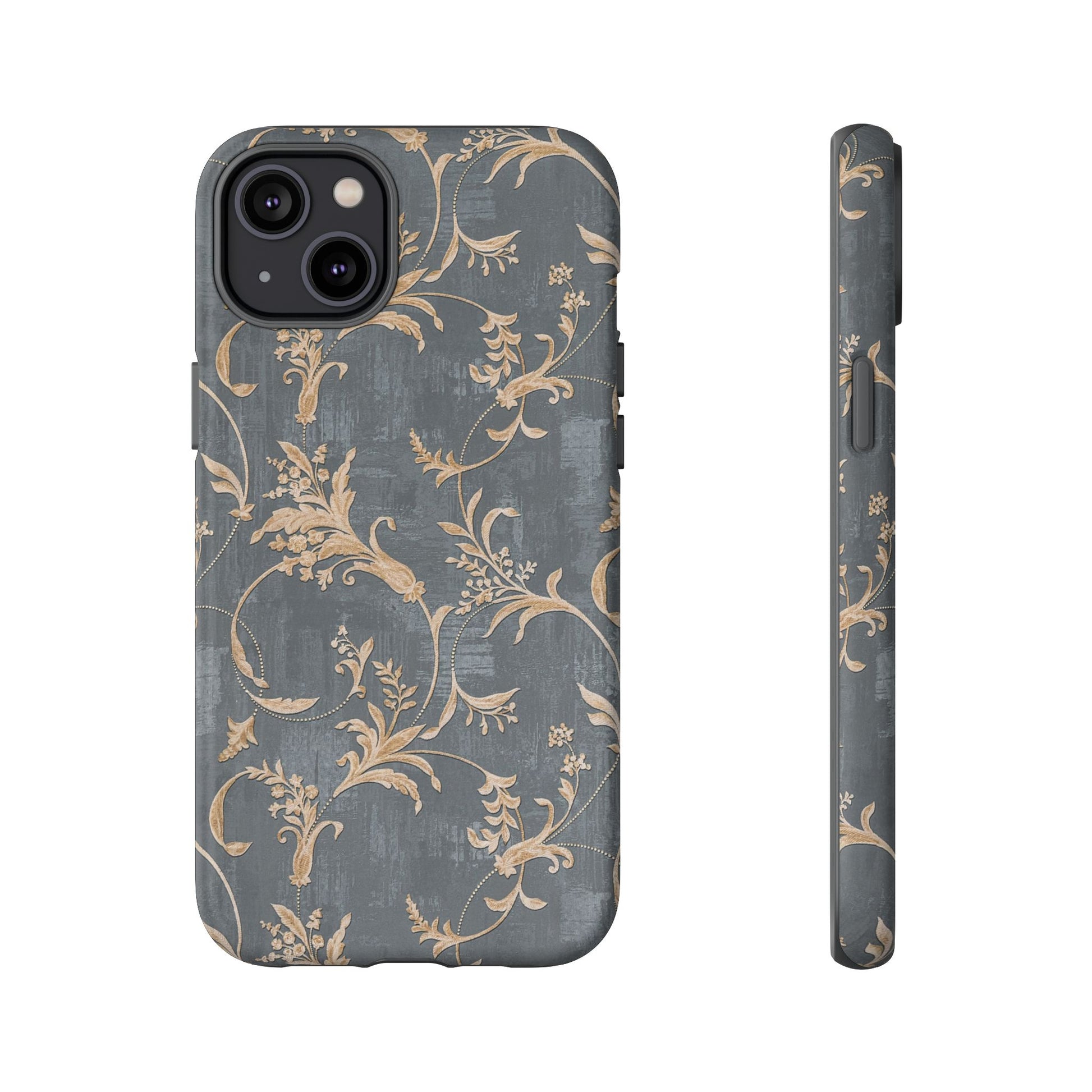 Old-Fashioned Flower Phone Case – Aesthetic Protective Cover for iPhone & Samsung - JGUS