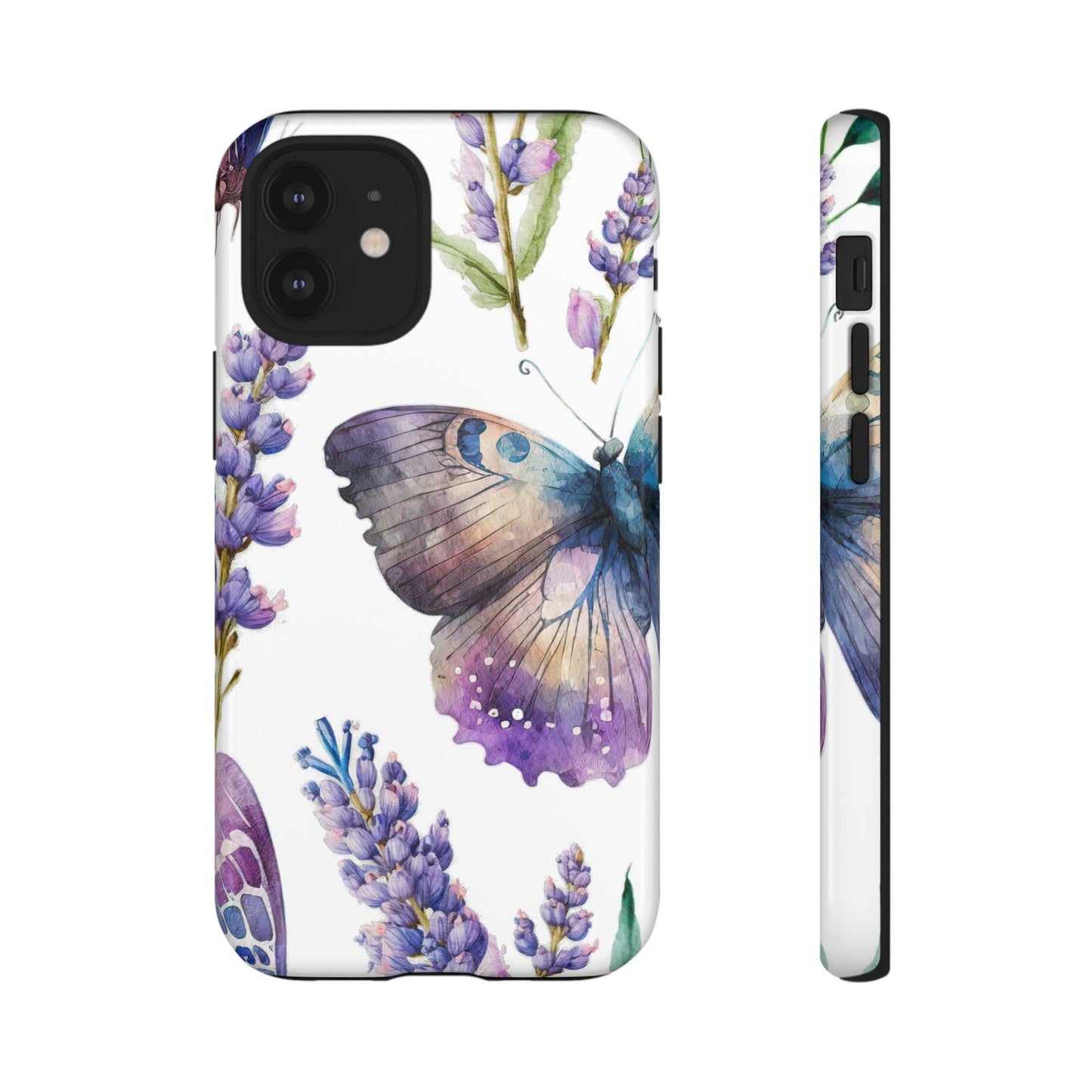 Lavender Butterfly Protective Phone Case