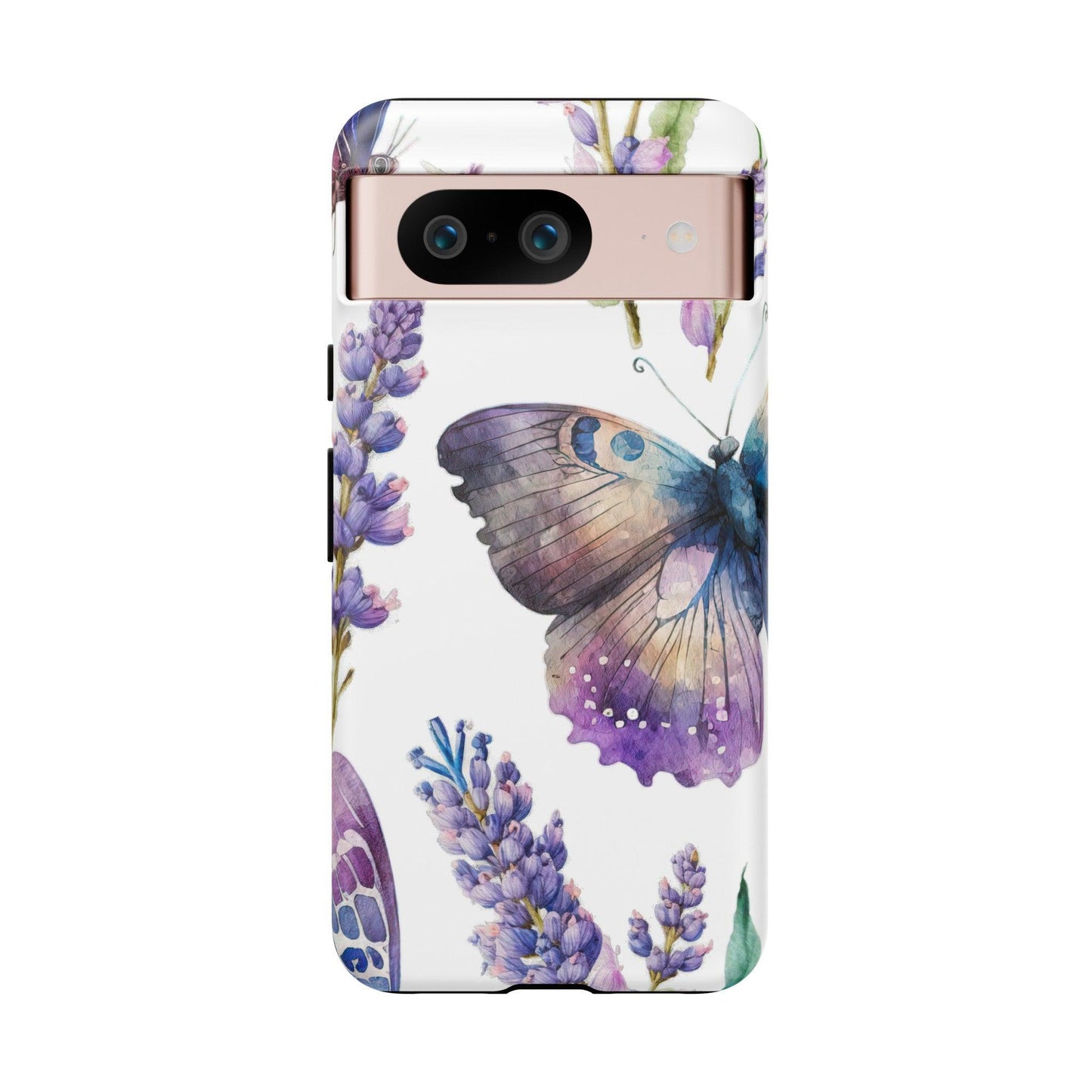 Lavender Butterfly Protective Phone Case