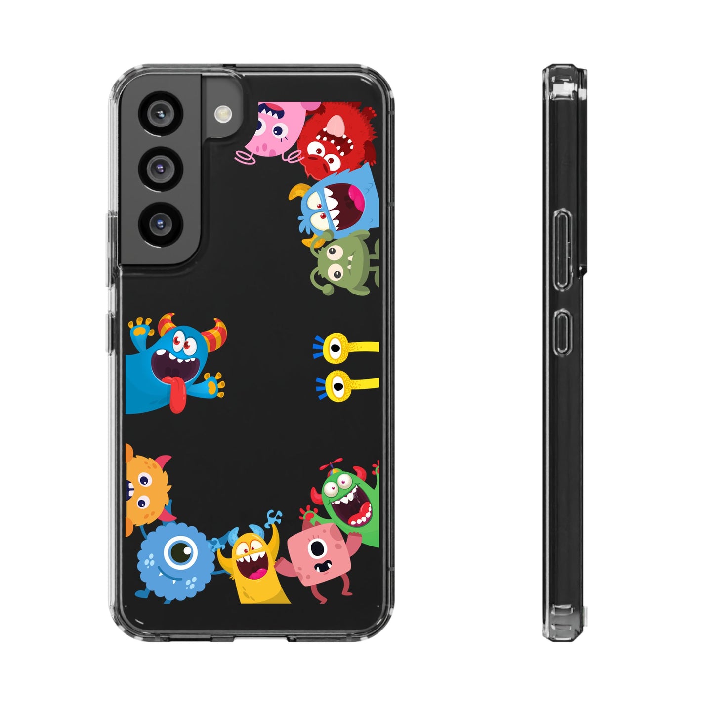 Monster Party Clear Phone Case