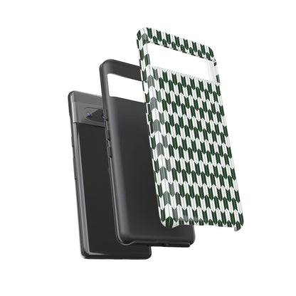 Green Harmony Geometric Phone Case – Durable, Slim, and MagSafe Compatible - JGUS