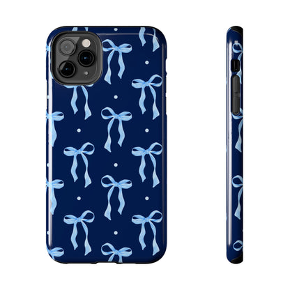 Bows and Blues Phone Case – Cute & Durable Bow Print Case for iPhone & Samsung