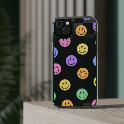 Happy Vibes Clear Phone Case