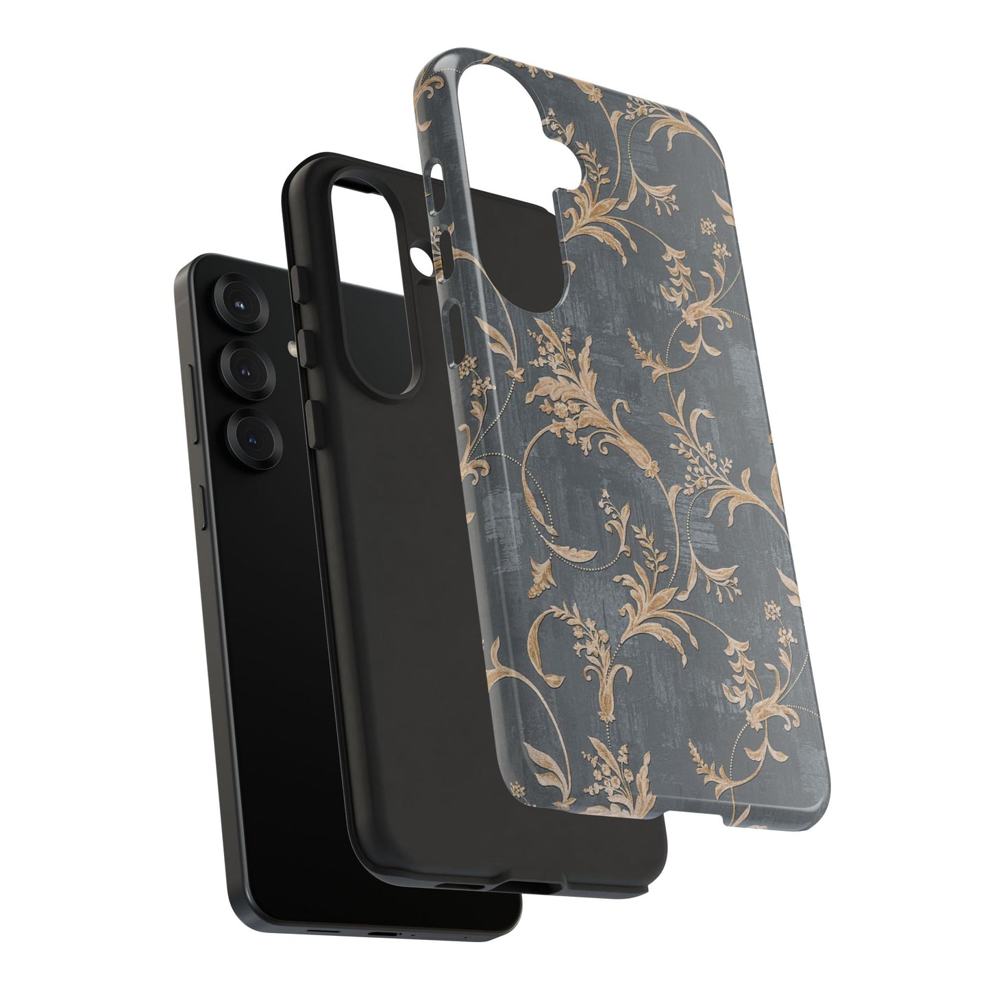 Old-Fashioned Flower Phone Case – Aesthetic Protective Cover for iPhone & Samsung - JGUS