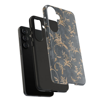 Old-Fashioned Flower Phone Case – Aesthetic Protective Cover for iPhone & Samsung - JGUS