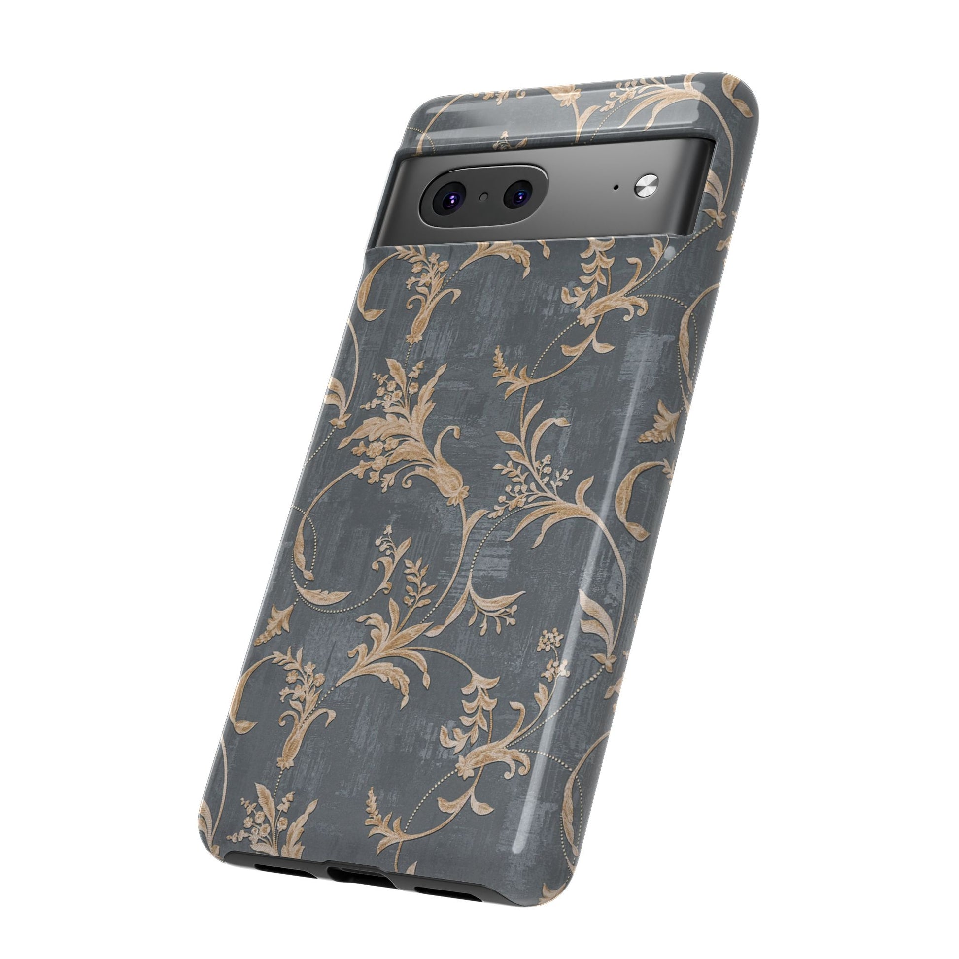 Old-Fashioned Flower Phone Case – Aesthetic Protective Cover for iPhone & Samsung - JGUS
