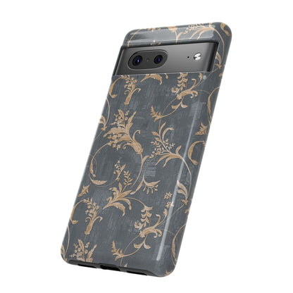 Old-Fashioned Flower Phone Case – Aesthetic Protective Cover for iPhone & Samsung - JGUS