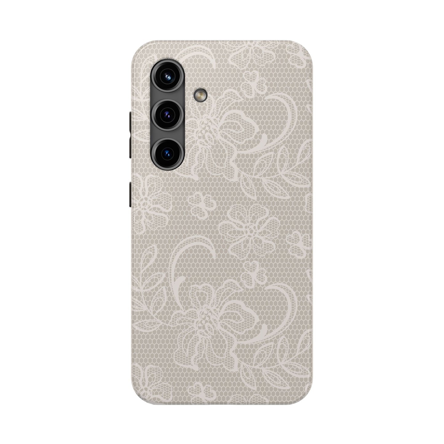 Vintage Floral Lace Phone Case – Aesthetic Protective Cover for iPhone & Samsung