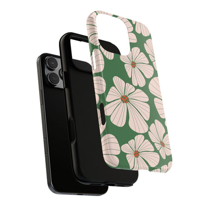 Retro Floral Abstract Phone Case – Vintage 70s & 80s Aesthetic for iPhone & Samsung - JGUS