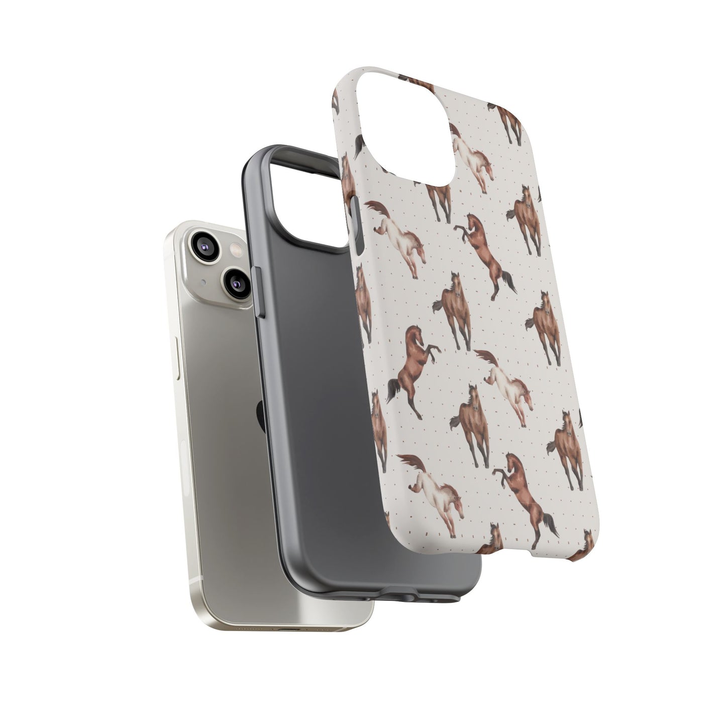 Wild Mustang Horse Pattern Phone Case – Stylish, Protective & Eco-Friendly - JGUS